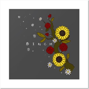 binch - Sunflower Roses & Daisies Posters and Art